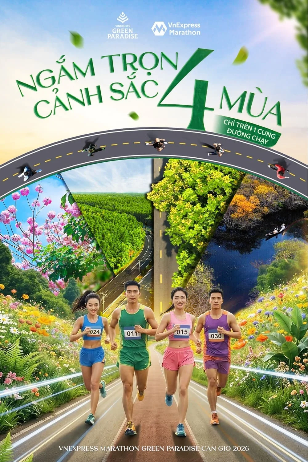 Ngắm Trọn Cảnh Sắc 4 Mùa Trên Cung Đường Vnexpress Marathon Green Paradise Cần Giờ 2026